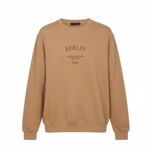 PrettyLittleThing Tan Crewneck Sweater for Men